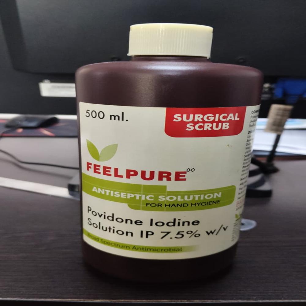 Feelpure Povidone Iodine Solution Ip 7.5% W/V - Color: Brown