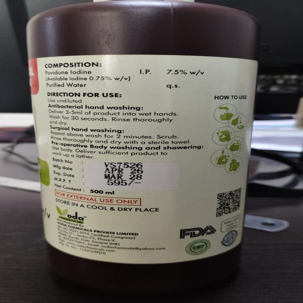 FEELPURE Povidone Iodine Solution IP 7.5% w/v