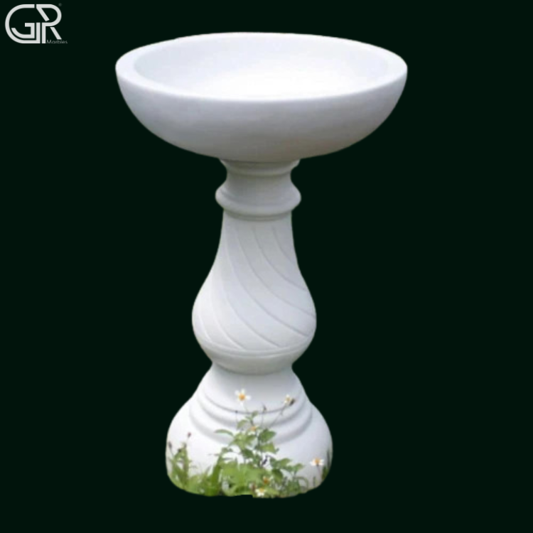 garden marble bird bath