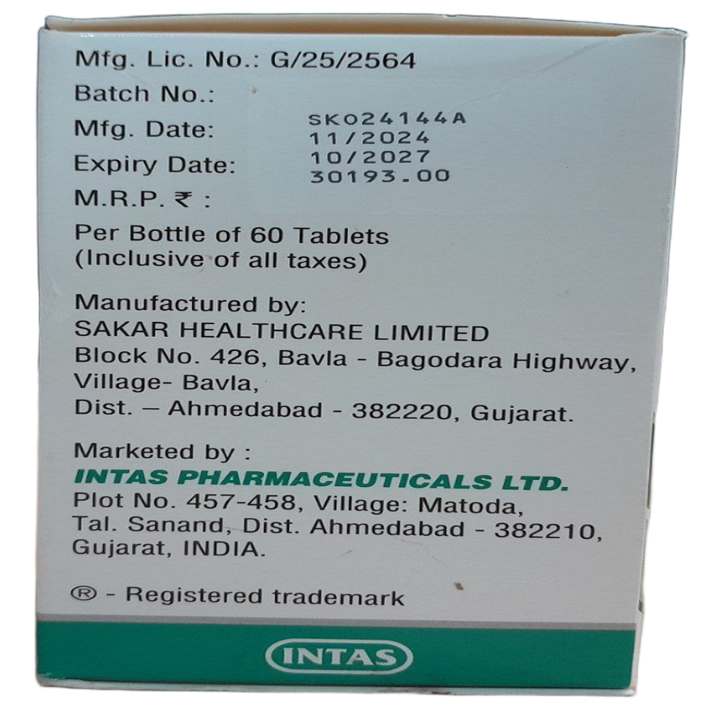 Abiratas 500mg - Abiraterone Acetate Tablets