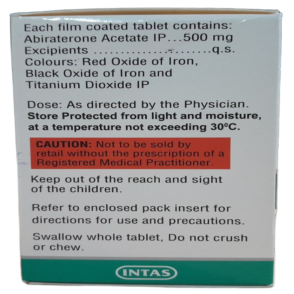 Abiratas 500mg - Abiraterone Acetate Tablets