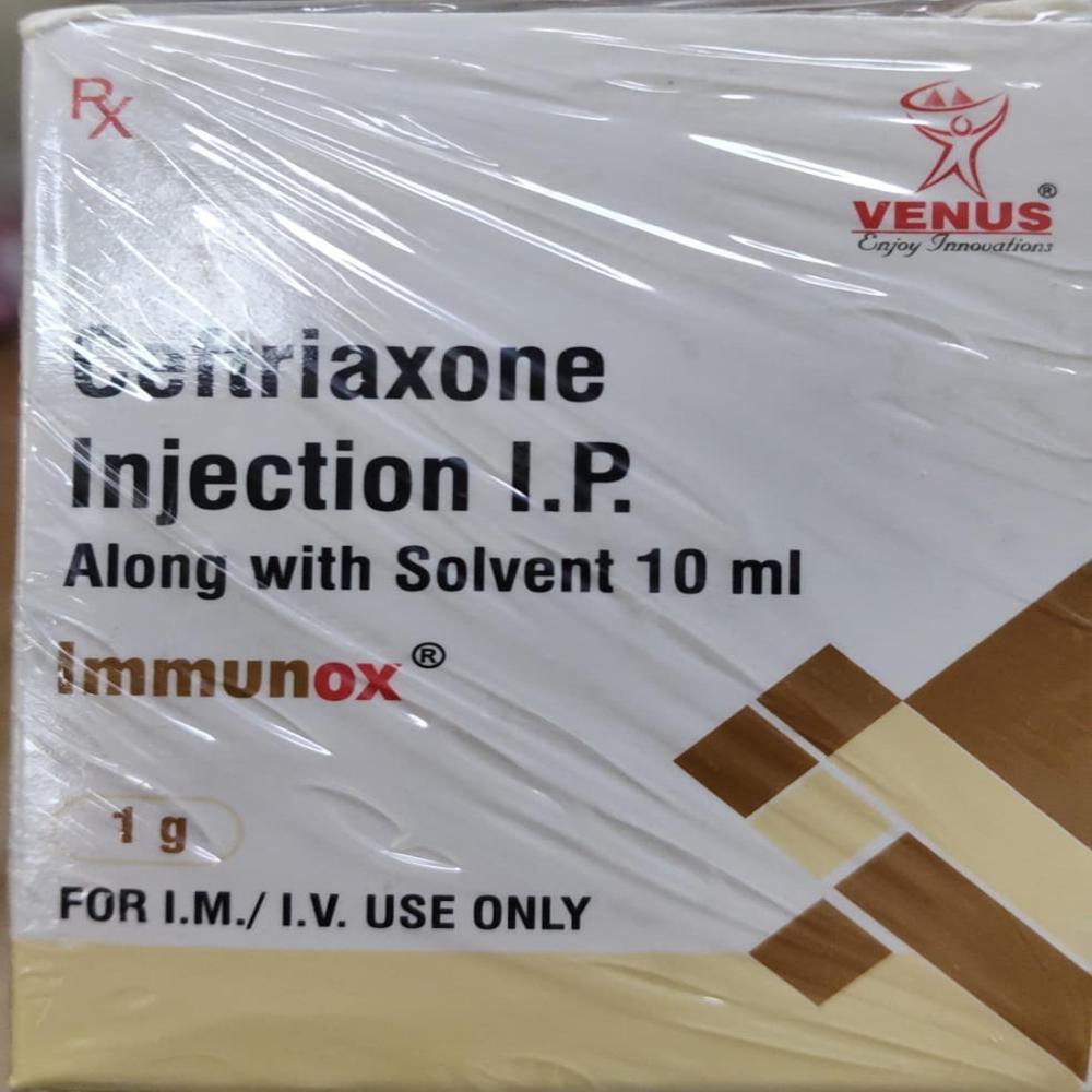 Ceftriaxone Injection I.P - Features: Broad-Spectrum Antibacterial Activity Effective Against Gram-Positive & Gram-Negative Bacteria Long Half-Life Allows Convenient Dosing Suitable For Hospital And Emergency Care Use Supplied With Ready-To-Use Sterile Solvent