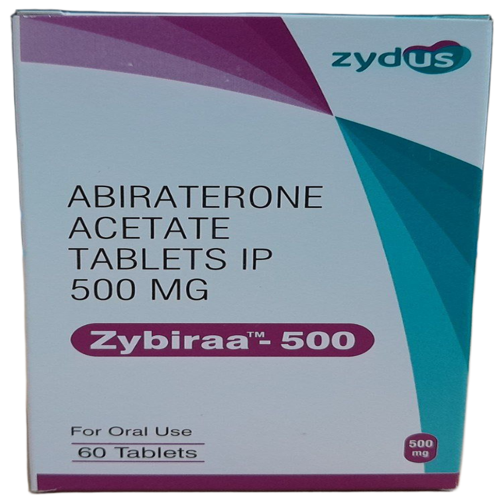 Zybiraa 500Mg - Abiraterone Acetate Tablets - Origin: India