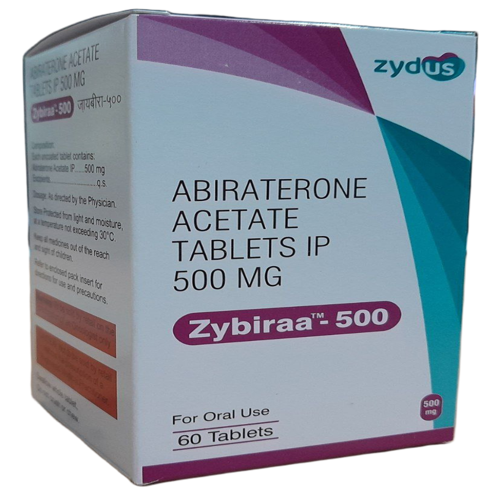 Zybiraa 500mg - Abiraterone Acetate Tablets