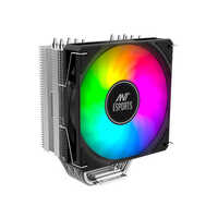 Ant Esports Ice-c612 V2 Argb 120mm Cpu Air Cooler - Aluminum Fins, 120x78x156mm, Matte Black, 4x6mm Heatpipes, Argb Lighting
