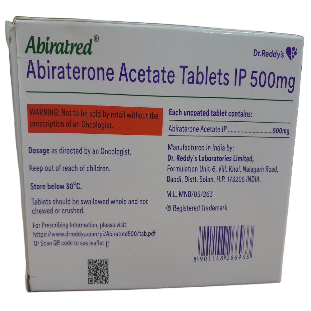 Abiratred 500mg - Abiraterone Acetate Tablets