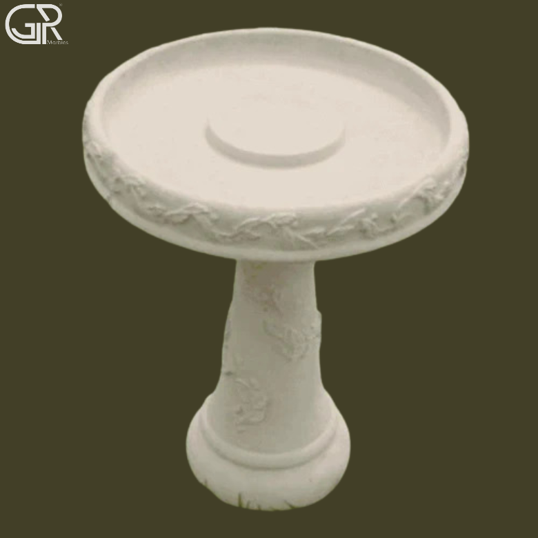 Natural Marble Bird Bath