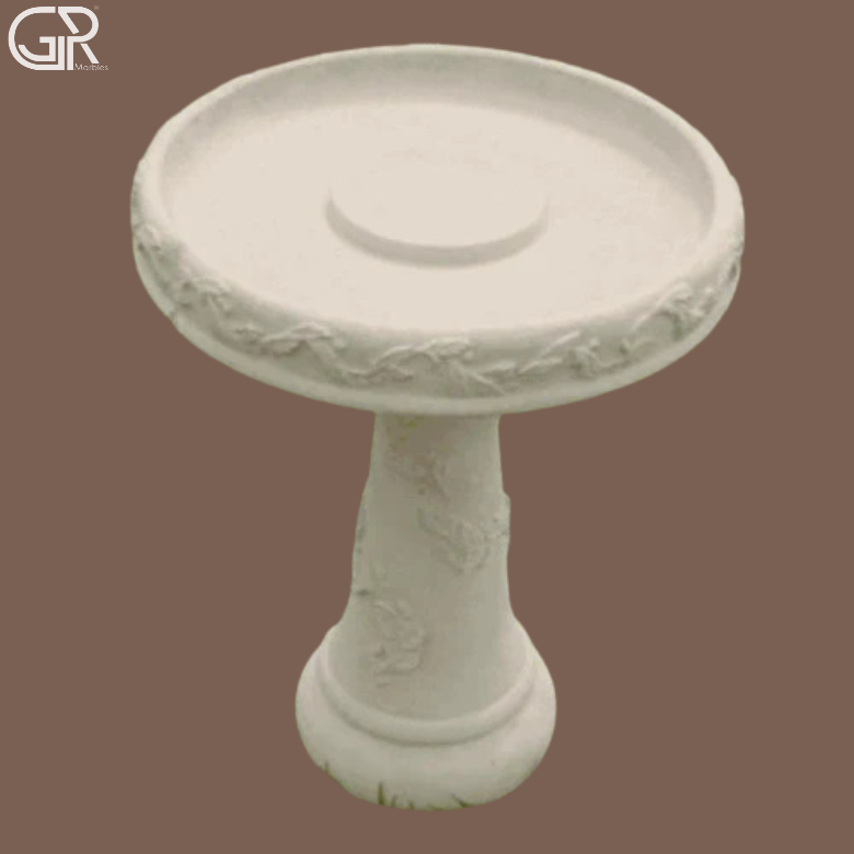 Natural Marble Bird Bath