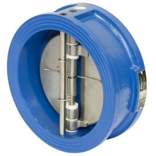 Wafer Check Valve - Cast Iron, 40 Mm - 300 Mm Diameter, Black/blue Finish | 10-16 Bar Pressure, Industrial Usage