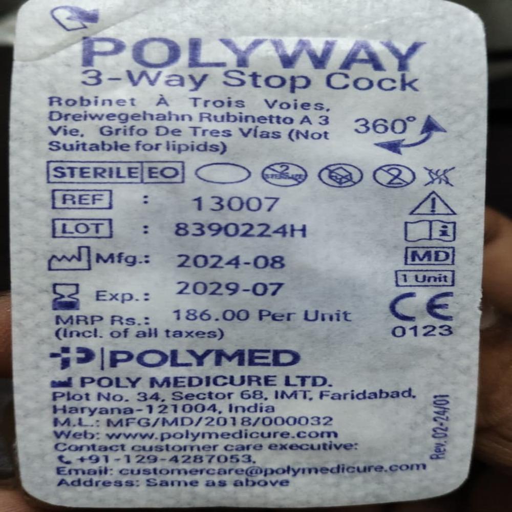 POLYWAY 3-Way Stop Cock