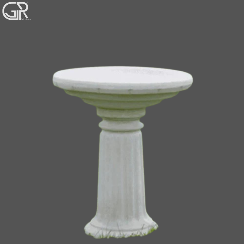 beautiful marble birdbath