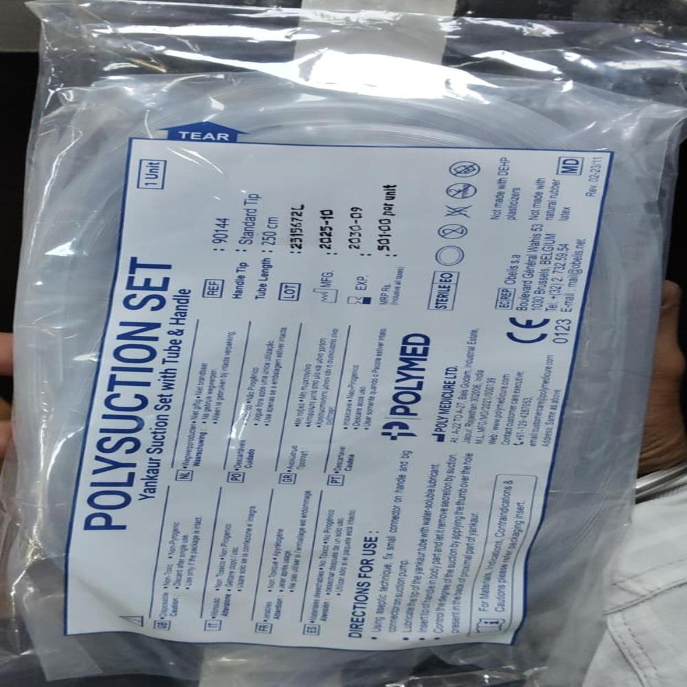 Polymed Polysuction Yankaur Suction Set with Tube & Handle
