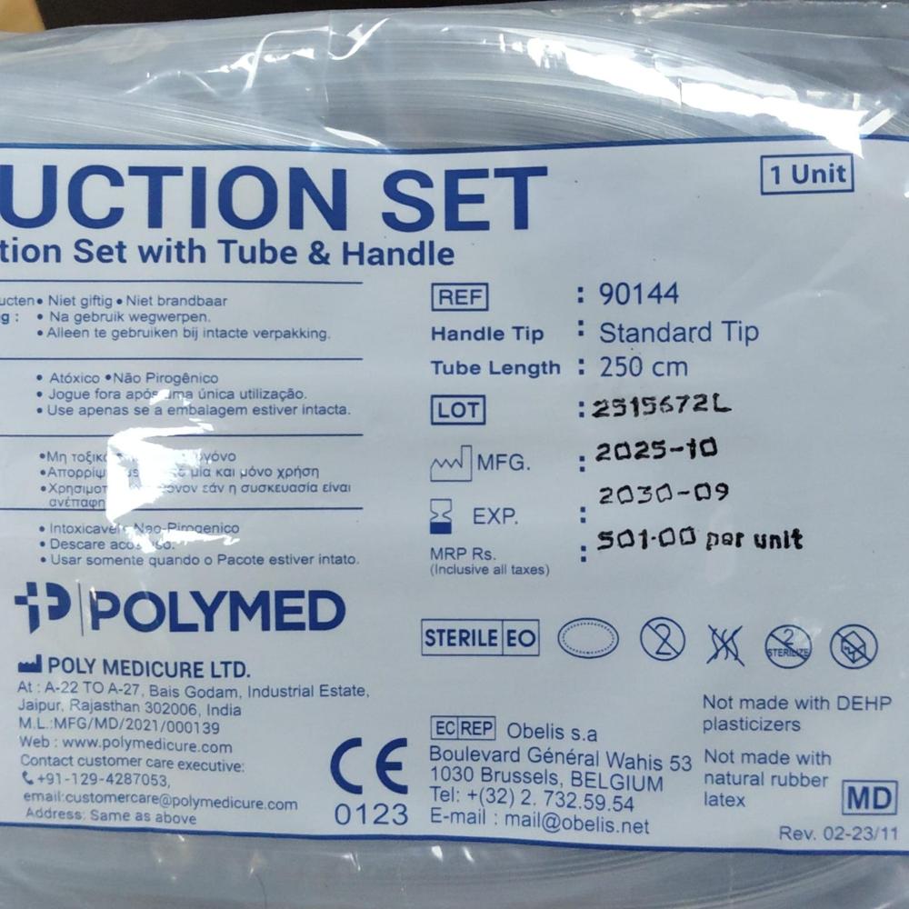 Polymed Polysuction Yankaur Suction Set with Tube & Handle