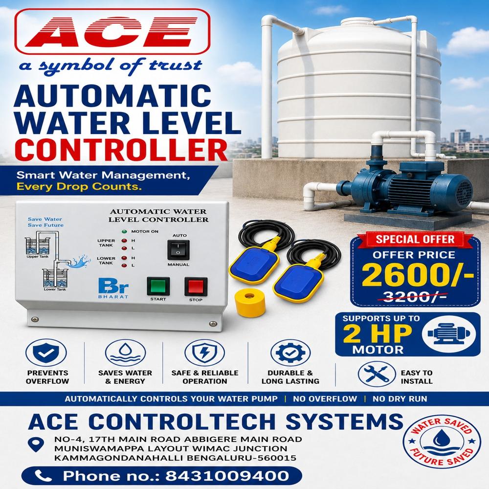 Auto Water Level Controller with Float Switch
