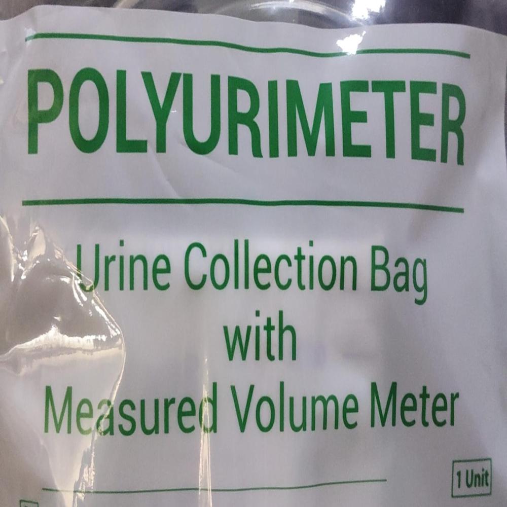Polyurimeter Urine Collection Bag With Measured Volume Meter - Shelf Life: 5 Years