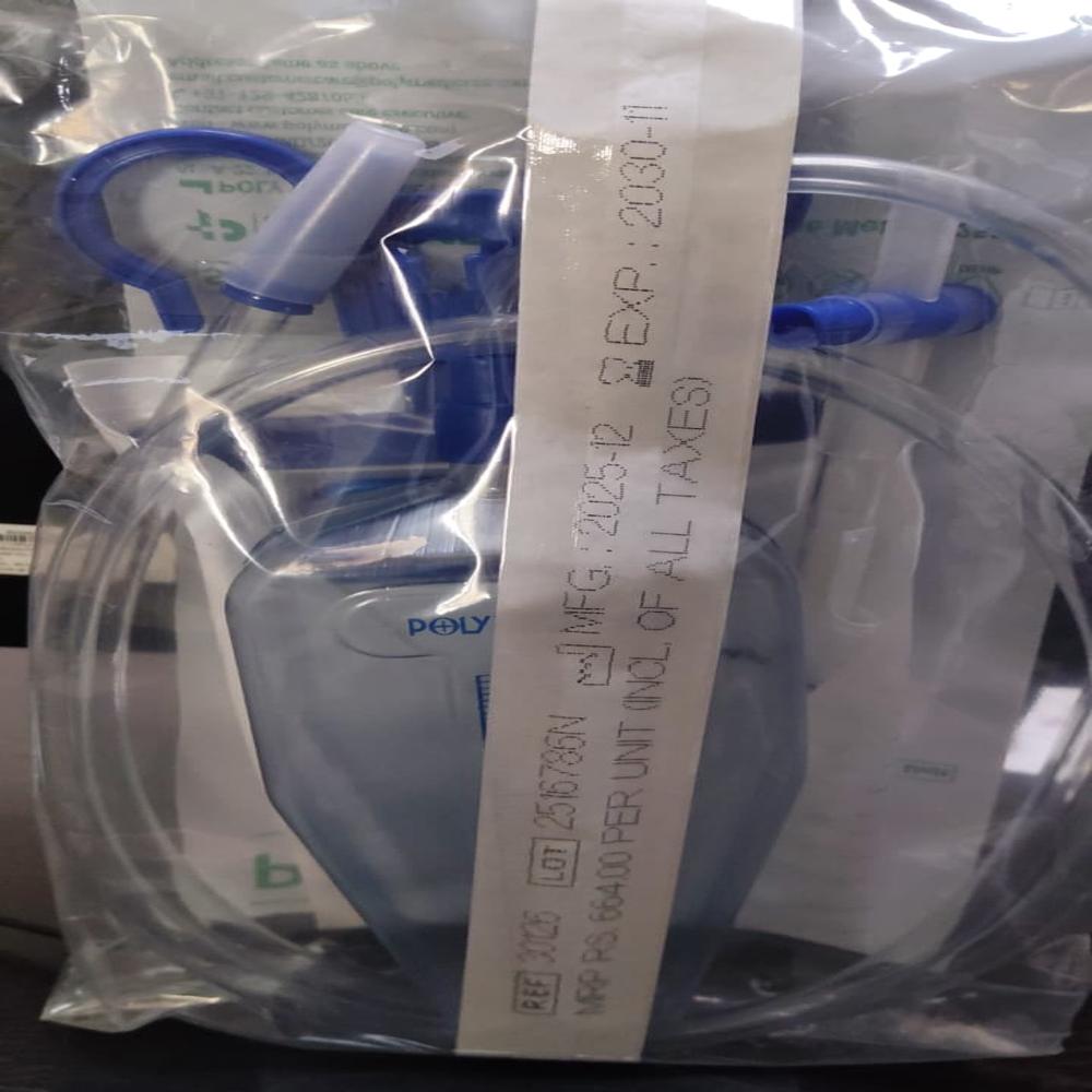 Polyurimeter Urine Collection Bag with Measured Volume Meter