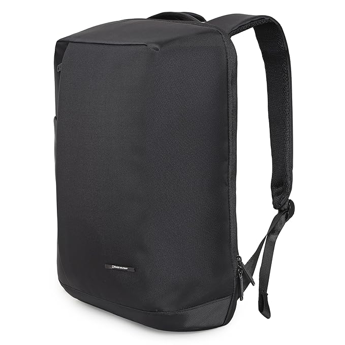 Swiss Military Curve Laptop Backpac Curve 18L Laptop Backpack For Men & Women | 100% Polyester Padded Laptop Compartment Quick Access Pocket Adjustable Shoulder Straps Luggage Trolley Handle Strap Lbp151 - Capacity: 18 Ltr