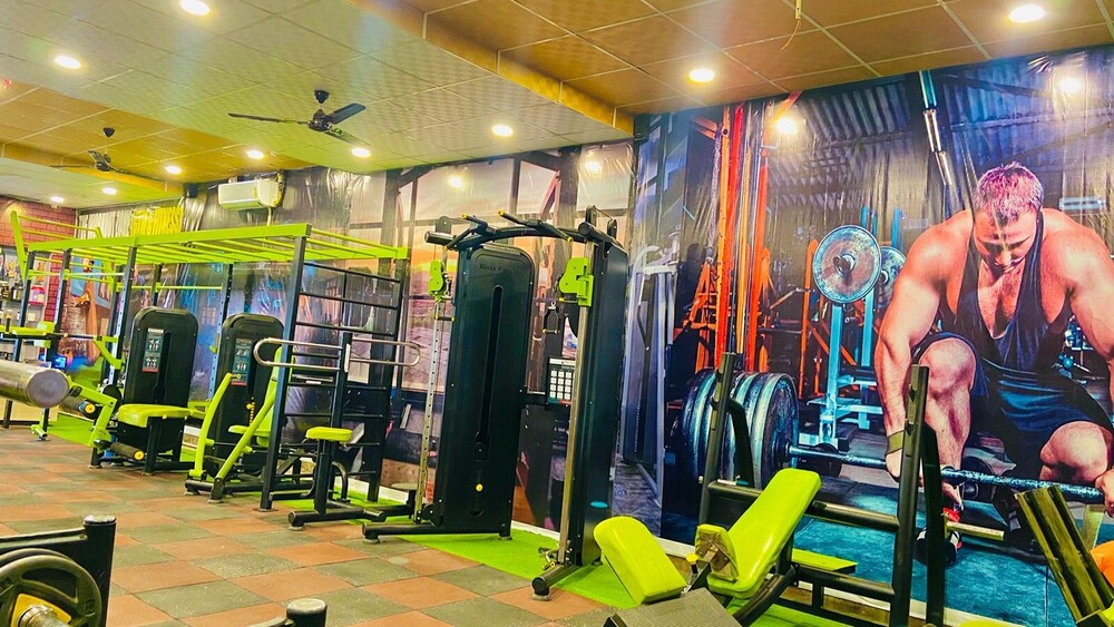 commercial gym machine setup