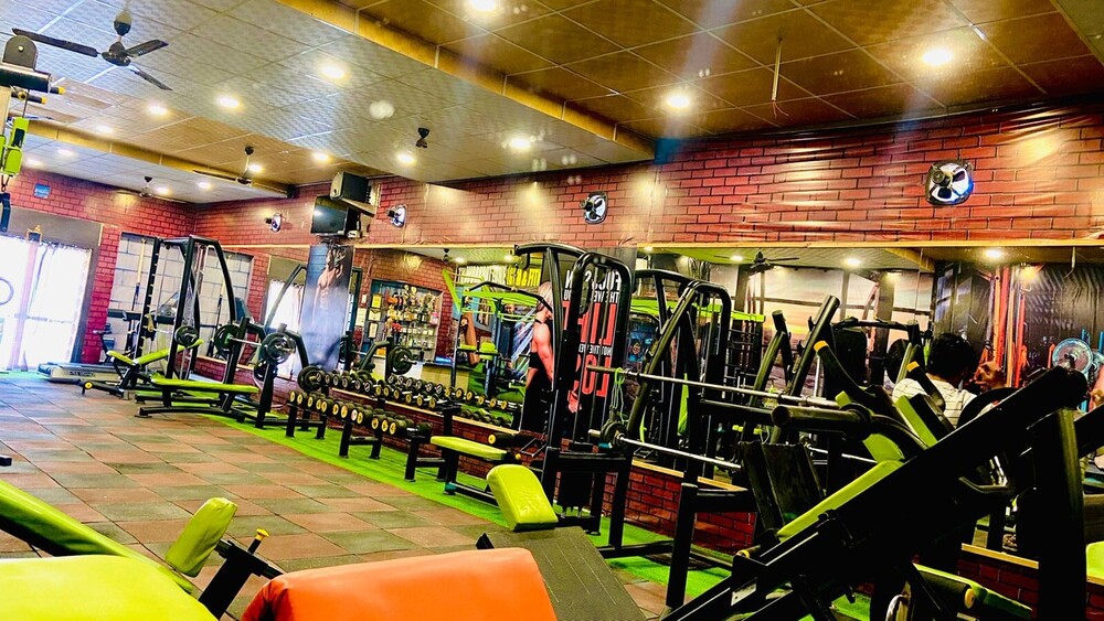 commercial gym machine setup