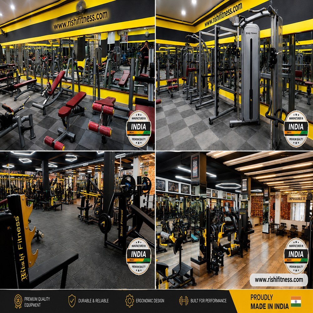 commercial gym machine setup