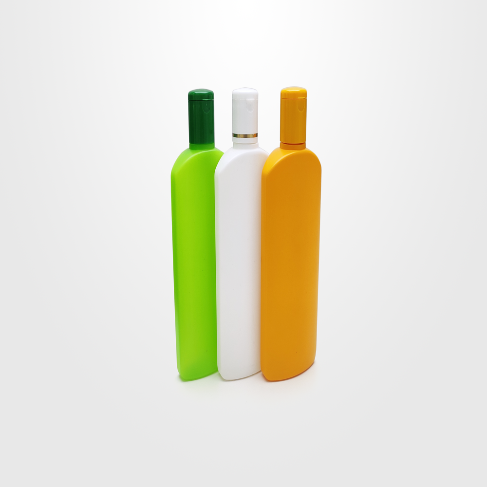 HDPE Shampoo Flat Bottle