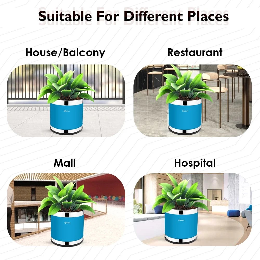 Stainless Steel Color Finish Garden Planter (10x10)