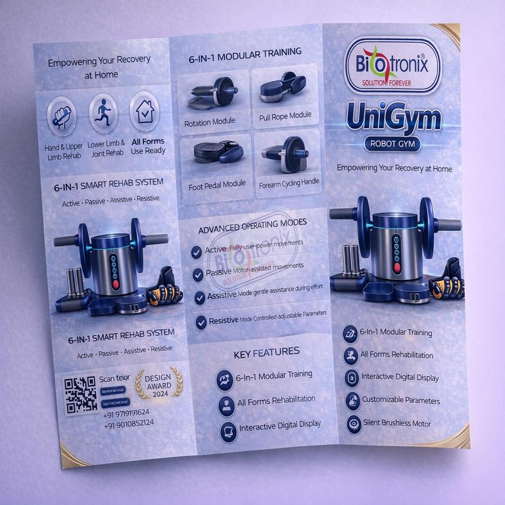 UniGym Advanced Therapy Robot for Daily Physiotherapy