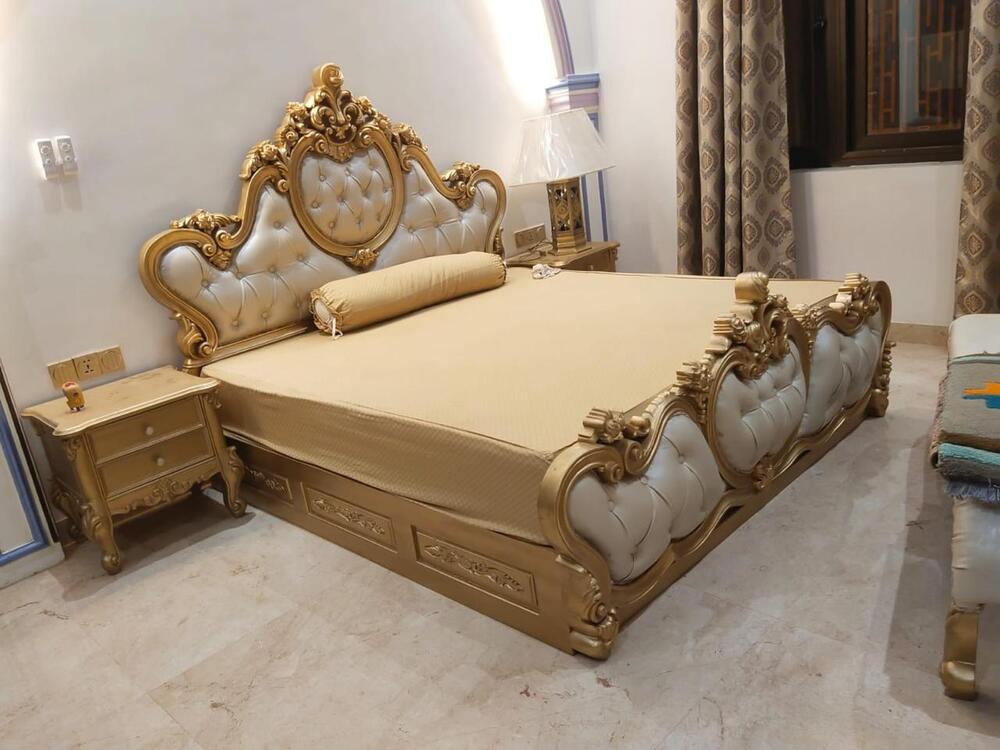 Modern Teak Wood Double Bed