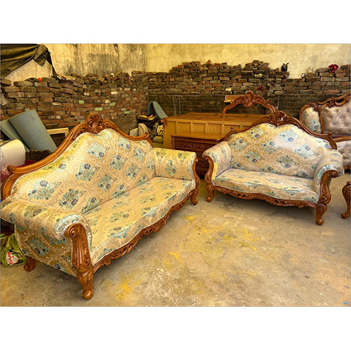 5 Seater Victorian Style Teak Wood Sofa Set - Brand Name: Custom Crafts