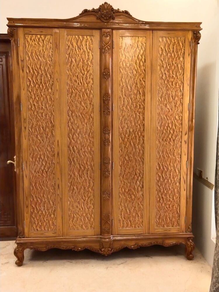 Solid Wood 4 Door Almirah