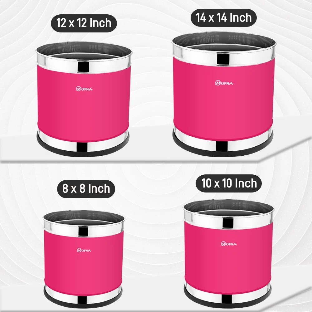 Mofna Stainless Steel Pink Planter (14x14)