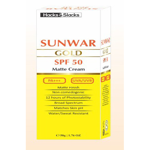 Sunwar Gold spf 50 Matte Cream