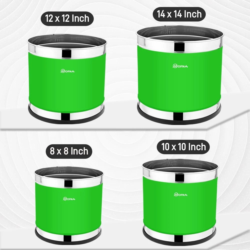 Mofna Stainless Steel Green Planter (16x16)