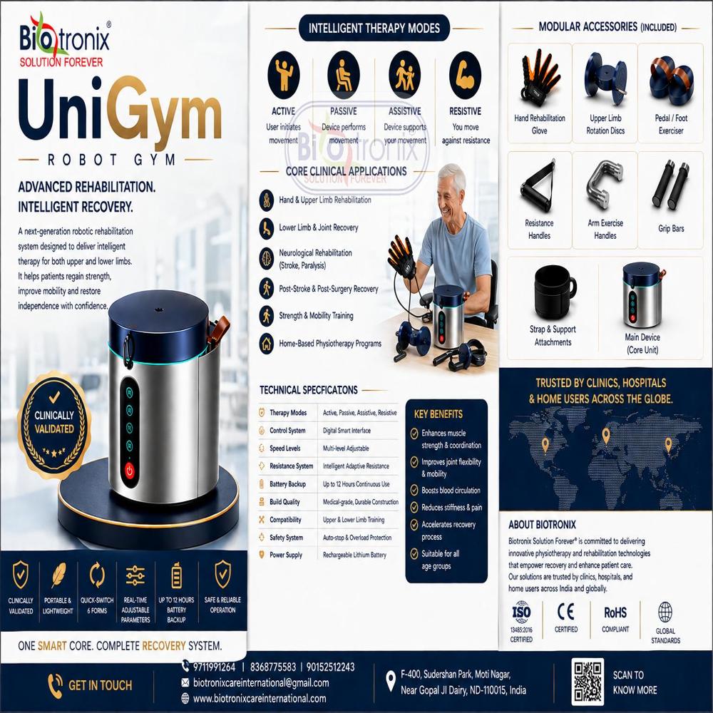 UniGym Motorized Therapy Exercise Machine for Rehabilitation