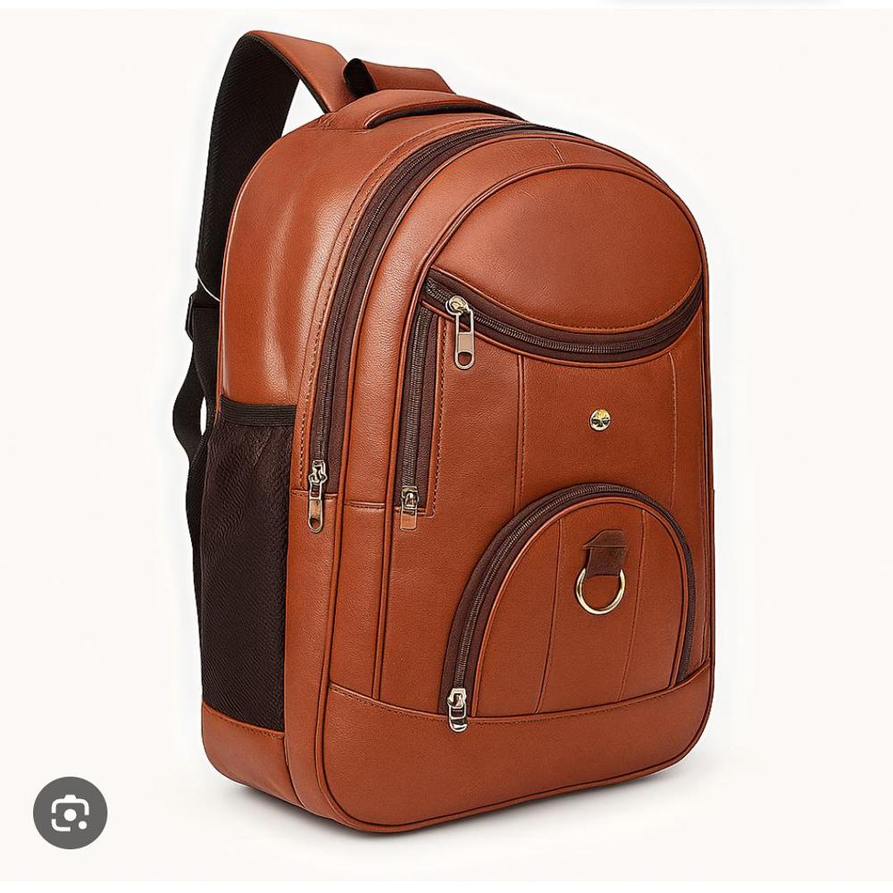 leather school and laptop bag