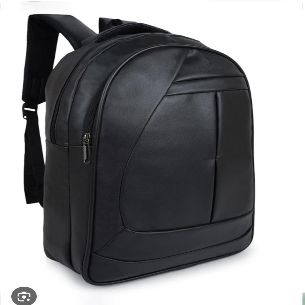leather school and laptop bag
