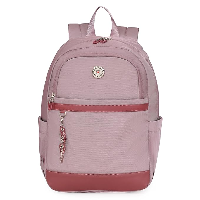 SWISS MILITARY Oasis Laptop Backpack for 15.4 Inch Laptop, 15L Capacity, Durable Polyester with PU Trim, Trolley Strap DBG02