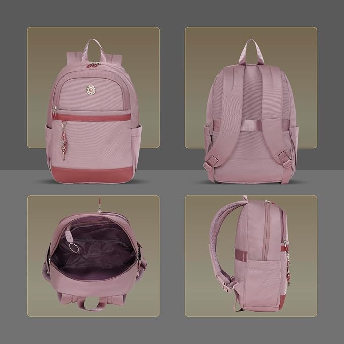 SWISS MILITARY Oasis Laptop Backpack for 15.4 Inch Laptop, 15L Capacity, Durable Polyester with PU Trim, Trolley Strap DBG02