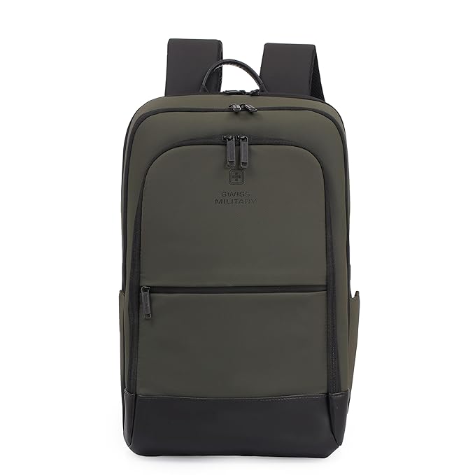 Swiss Military ONYX Black Gold Collection ONYX Sleek Water-Resistant Padded Laptop Backpack  LBP148