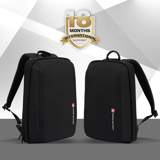 Swiss Military ORACLE Black Gold Collection Oracle Water-Resistant PU Coated Polyester Padded LBP141