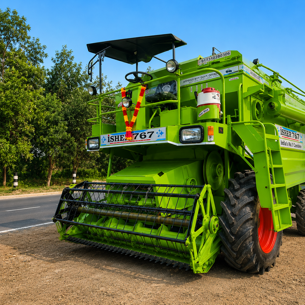 Self Driven Combine Harvester