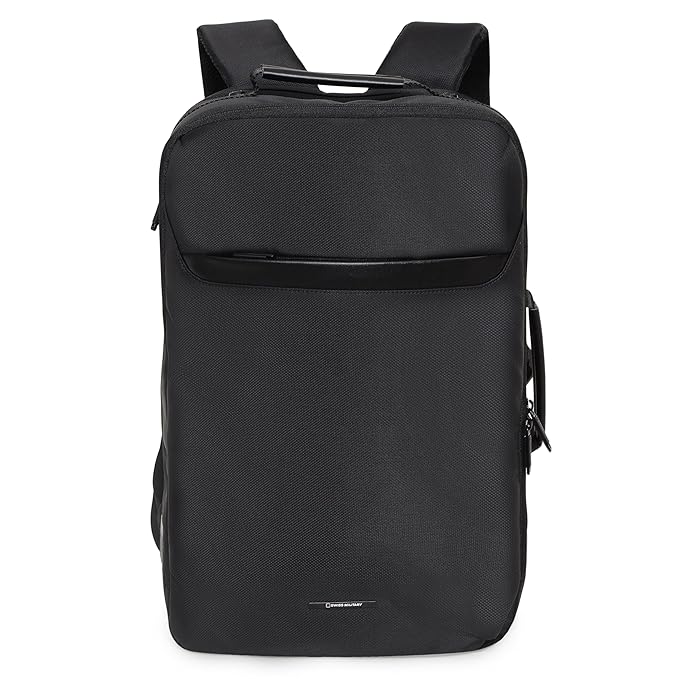 Swiss Military QUARTIC 23L Laptop Backpack for Men & Women | 100% Polyester, Padded Laptop Compartment