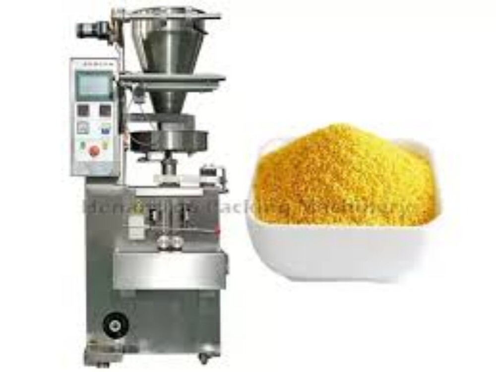 Granule Pouch Packing Machine - Mild Steel, 240 Volt Electric Drive | Semi-automatic, Highly Efficient, Warranty Included