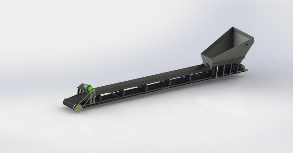 Conveyor Belt With Gear Box