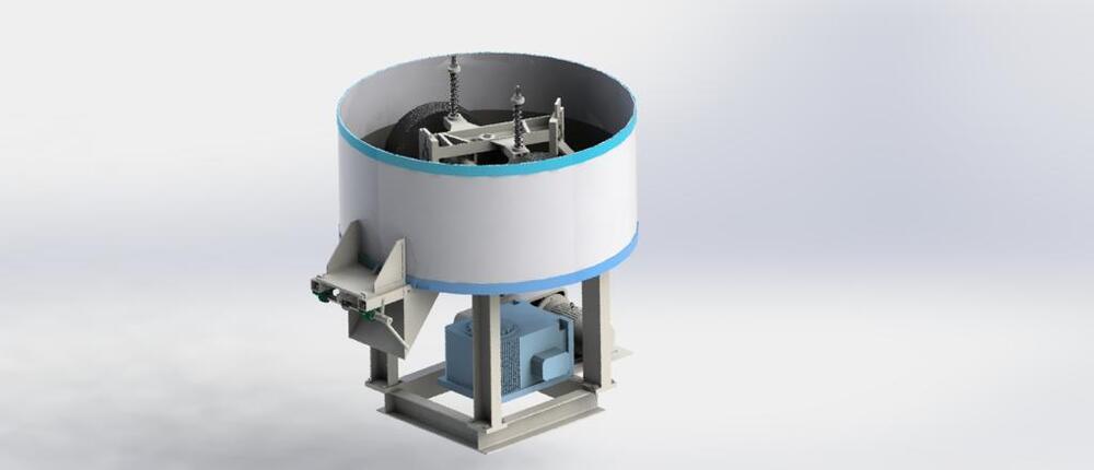 Double Plate Pan Mixture with Helical Gear box