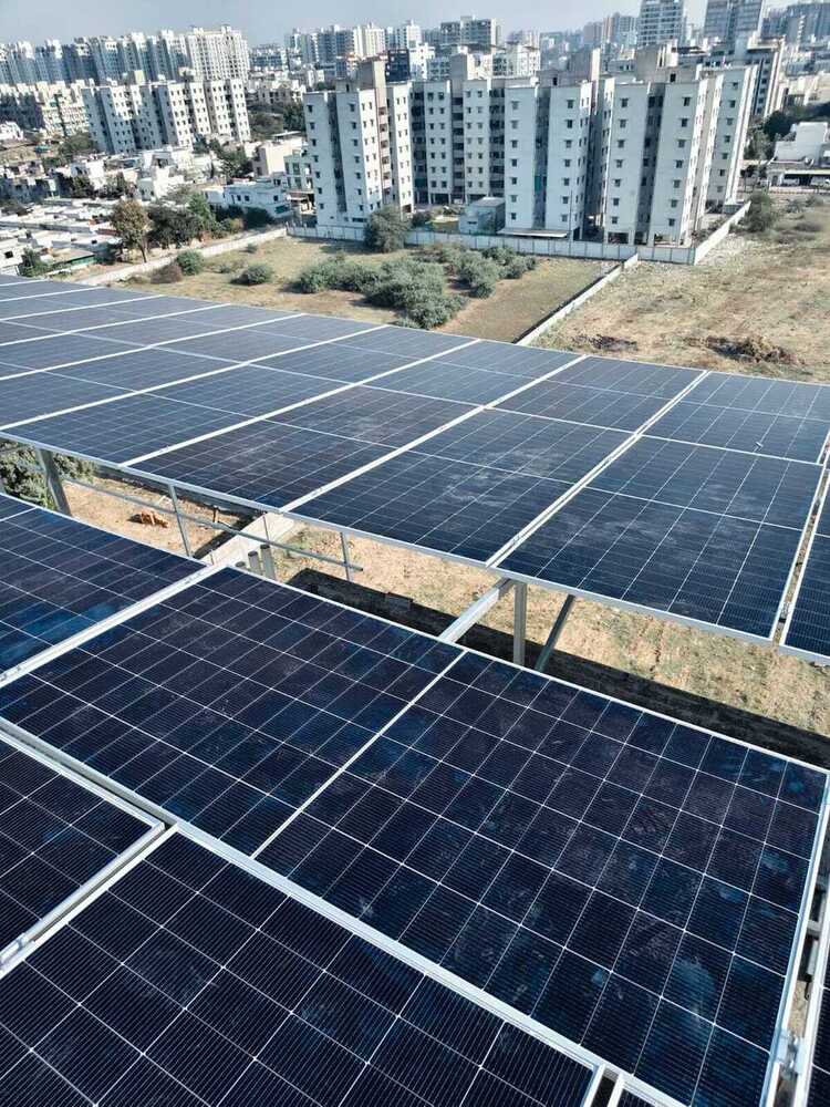 Commercial Solar Rooftop Plant Setup