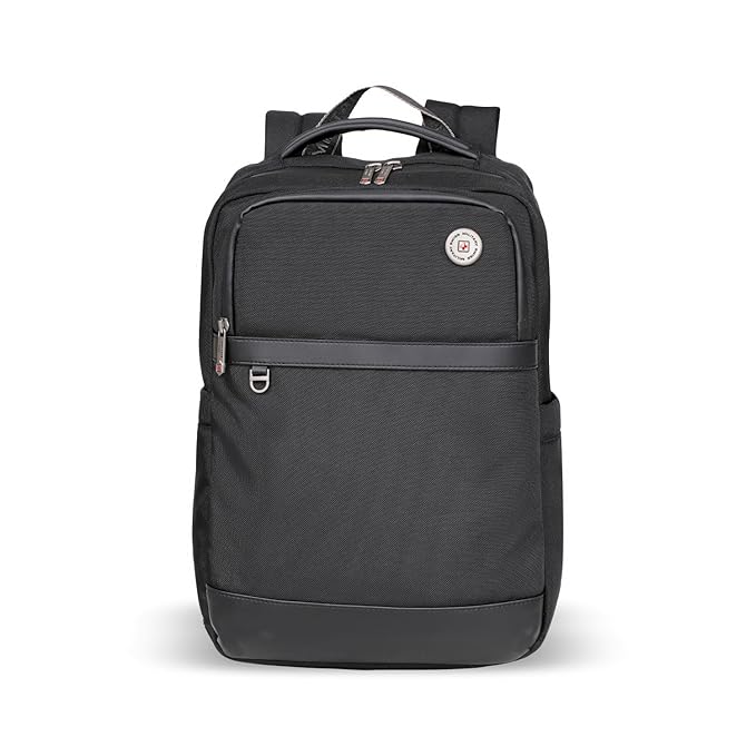 SWISS MILITARY WESELY Black & Gold Collection Wesely Laptop Backpack Bag With LBP139