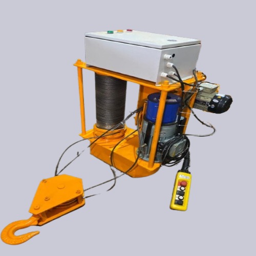 2 Ton Electrical Wire Hoist - Color: Jcb Yellow