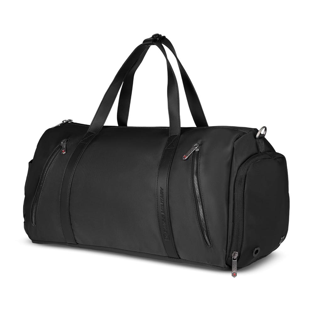 Swiss Military JAVA Black Gold Collection Java 31L AVA Duffle Bag with Shoe Compartment DB34