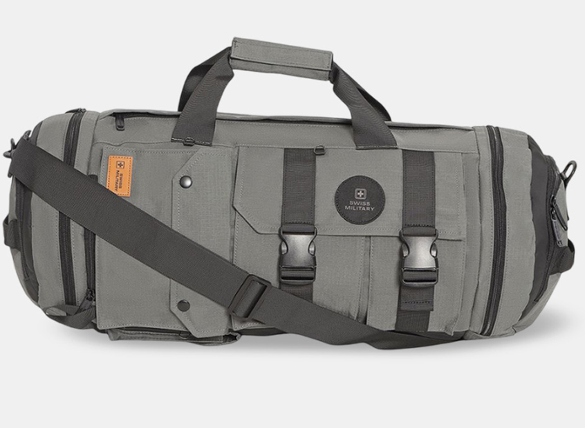 Swiss Military Nelson Ravel Duffle Backpack For Hiking Trekking Outdoor Sport Camp Bag Camping Rucksack Duffle Bag - Capacity: 43 Ltr